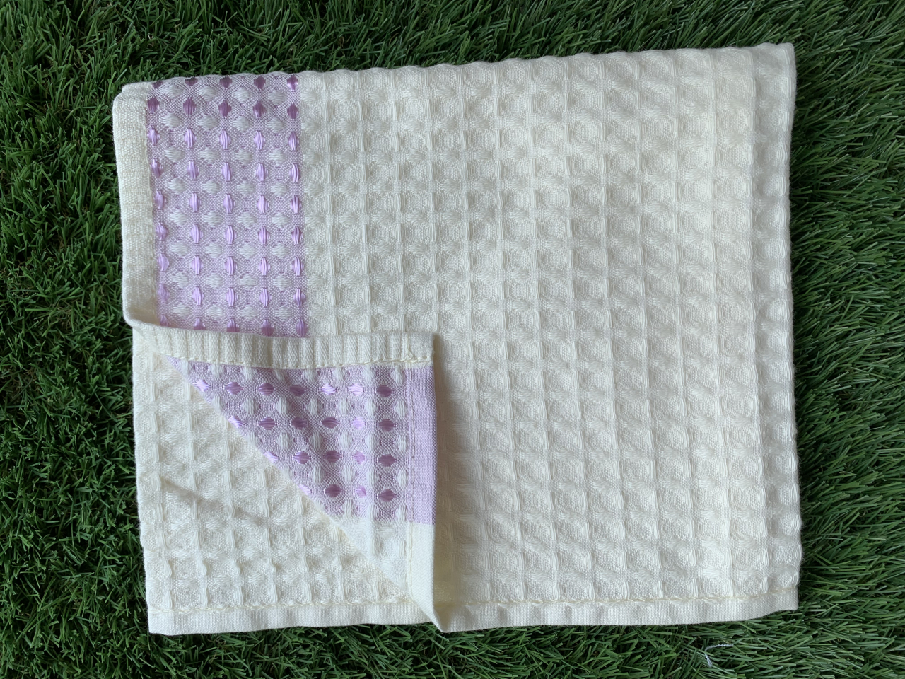 Prosop de bucătărie brodat- Crem, 40×70 cm [1]