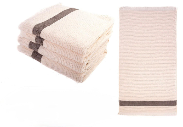 Prosop de corp Vijin cu franjuri, din bumbac 100%,  70/135 cm [2]