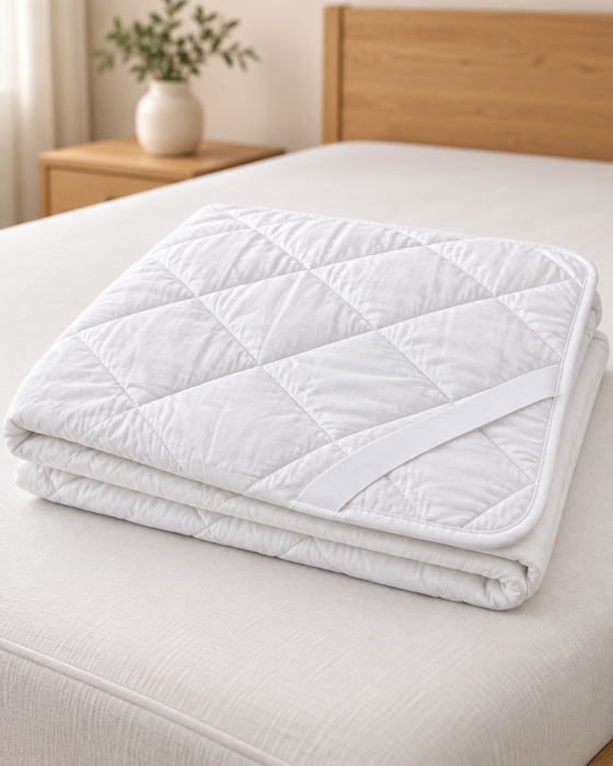 Protectie Saltea Lână Merinos 100% 140x200 Topper Saltea Crem [4]