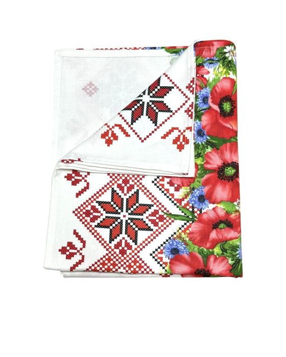 Set 3 prosoape de bucătărie, bumbac 100%, 50/60, model Maci 2 [2]