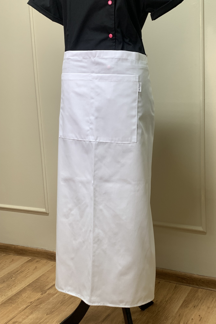 Șorț lung de pizzer, Alb [1]