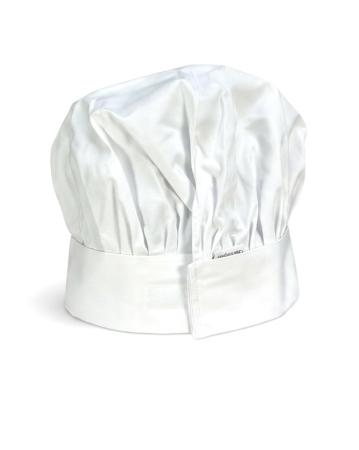 Uniforme HoReCa - Bonetă de bucătar tip soufflaki | reglabilă cu scai | tercot | Mărime universală | Alb