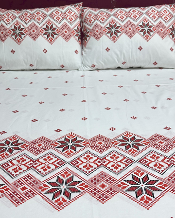 Cearceafuri de pat - Cearceaf de pat fără elastic, diverse dimensiuni,  bumbac ranforce 100%, Tradițional Românesc