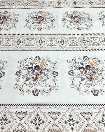 Lenjerii de pat - Cearceaf de pat fără elastic|diverse dimensiuni|bumbac ranforce 100%|Traditional cu flori