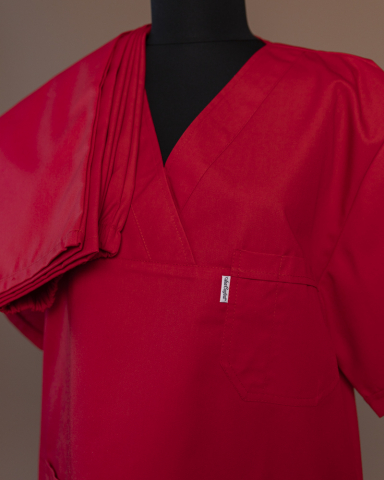 Echipamente de lucru și protecție - Costum chirurgical unisex Rosu
