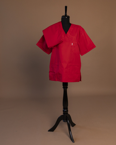 Costum chirurgical unisex Rosu [2]