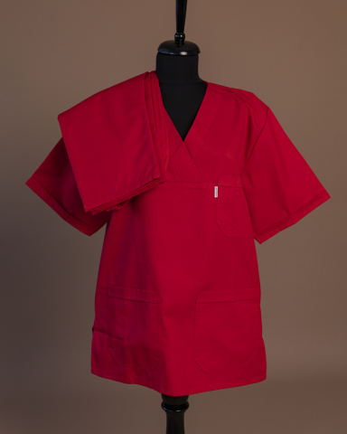 Costum chirurgical unisex Rosu [1]