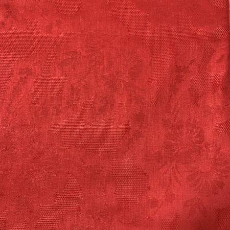 Față de masă albă din damasc roșu , Flori [1]