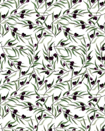 Fețe de masă cu diverse imprimeuri - Față de masă din bumbac 100%, Olive