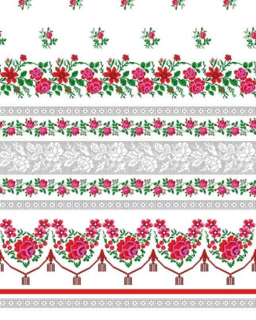 Față de masă cu model tradițional - Față de masă cu model tradițional, din bumbac - Model Dafina