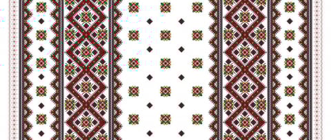 Produse pentru Casă - Față de masă cu model tradițional - Flori Roz