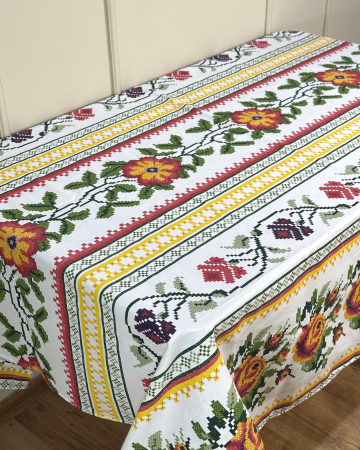 Produse pentru Casă - Față de masă cu model tradițional - Model Floarea