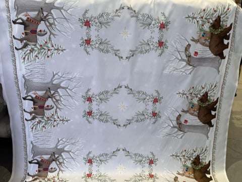 Produse pentru Casă - Față de masă de Crăciun - Ajutoarele Mosului