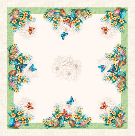 Fețe de masă tip tablou - Față de masă din bumbac tip goblen,  Ouă de Paște