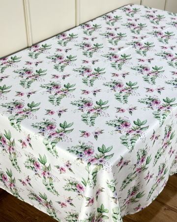 Fețe de masă Impermeabile - Față de masă impermeabilă, 100% bumbac - Buchet Anemone