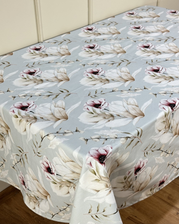 Fețe de masă impermeabile - Față de masă impermeabilă, 100% bumbac - Magnolie