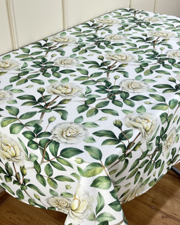 Fețe de masă Impermeabile - Față de masă impermeabilă, 100% bumbac - Camelia