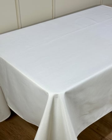 Fețe de masă impermeabile - Față de masă impermeabilă, 100% bumbac - Crem UNI