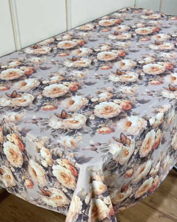 Fețe de masă Impermeabile - Față de masă impermeabilă, 100% bumbac - Model Evelina