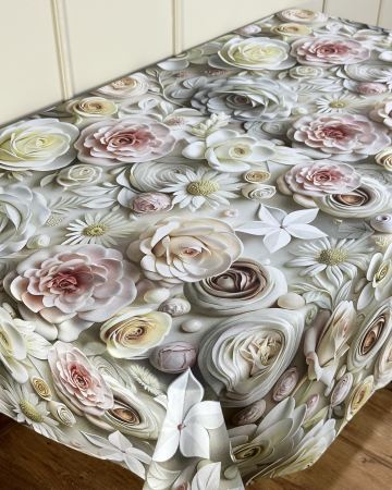Fețe de masă Impermeabile - Față de masă impermeabilă, 100% bumbac - Model Lavinia