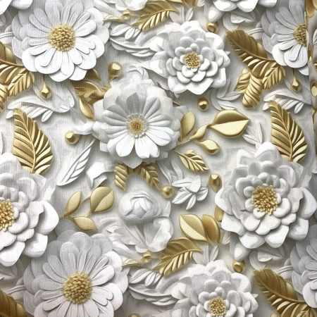 Fețe de masă impermeabile - Față de masă impermeabilă, 100% bumbac - Frunzulite aurii