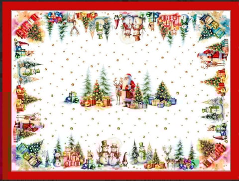 Produse pentru Casă - Fețe de masă de Crăciun tip Tablou - Cadouri de la Mos Craciun