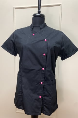 Halate medicale - Halat Asimetric Porto, Negru