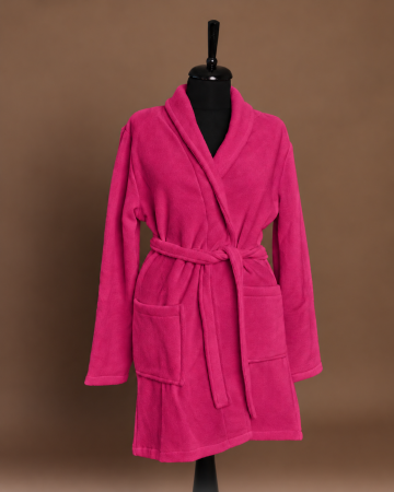 Polar - Halat polar gros unisex cu mâneci lungi, 2 buzunare - Roz Fuchsia