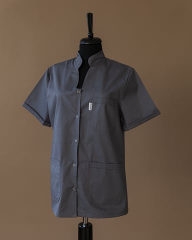 Halate medicale - Halat Tokyo cu mâneca scurtă Femei, Gri