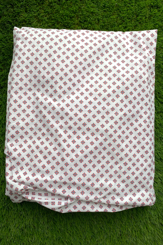 Husă de pat cu elastic din bumbac - Dr. House roșu [0]