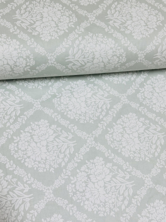 Huse de pat cu elastic - Husă de pat cu elastic din bumbac ranforce 100% - Vittoria, verde pastel