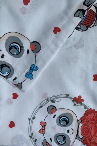 Produse pentru copii - Lenjerie de pat bebe- Ursuleti panda