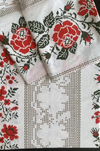 Seturi de lenjerie din Bumbac Satinat - Lenjerie de pat dublu din bbc satinat- Model Traditional