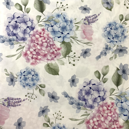 Seturi de lenjerie din Bumbac Ranforce - Lenjerie de pat din bumbac ranforce- Hortensia