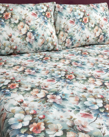 Set lenjerie Bumbac Ranforce - Lenjerie de pat din bumbac ranforce 100% - Amelisse