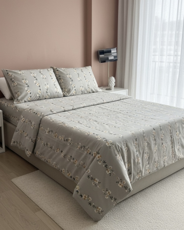 Set lenjerie Bumbac Ranforce - Lenjerie de pat din bumbac ranforce 100% - Celia