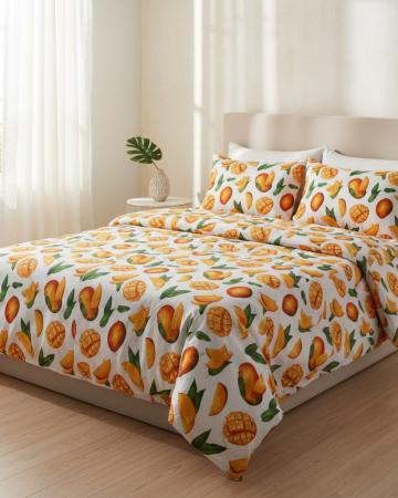Lenjerii de pat - Lenjerie de pat din bumbac ranforce 100% - Mango