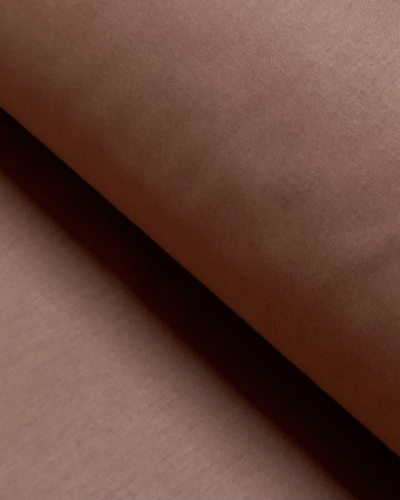 Set lenjerie Bumbac Ranforce - Lenjerie de pat din bumbac ranforce 100% - Maro UNI