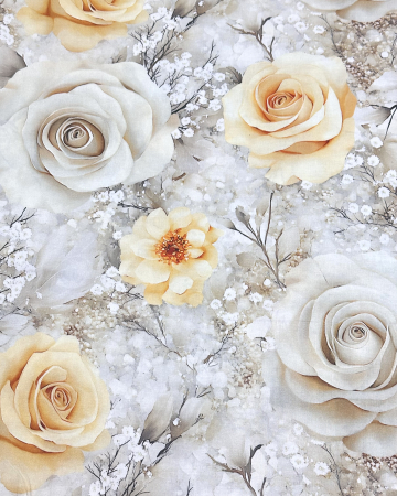 Set lenjerie Bumbac Ranforce - Lenjerie de pat din bumbac ranforce 100% - Rosalinda