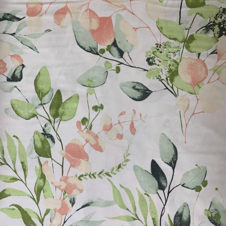 Lenjerie pat finet - Lenjerie de pat din finet bumbac 100% - Plante colorate