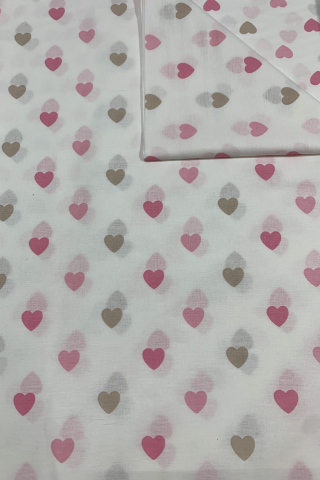Produse pentru copii - Lenjerie de pat pentru copii - Inimioare