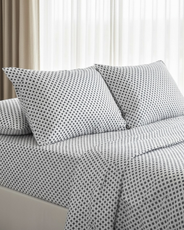 Set lenjerie Bumbac Ranforce - Lenjerie pat bumbac ranforce 100% | Dr. House Bleu