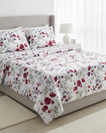 Set lenjerie Bumbac Ranforce - Lenjerie pat bumbac ranforce 100%| Maci si Lavandă