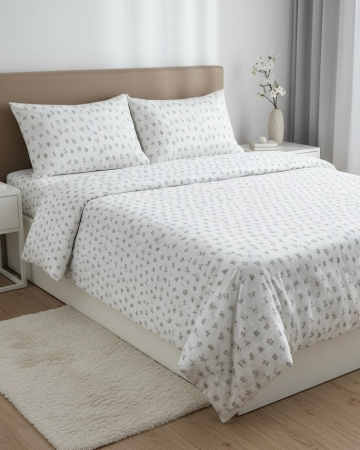 Lenjerii de pat - Lenjerie pat bumbac ranforce 100%|Plante Mici