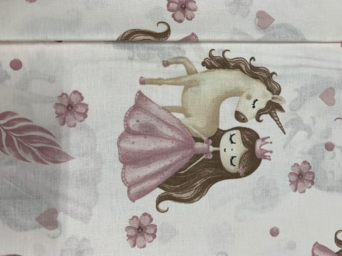 Metraj Bumbac Ranforce - Printesa cu ponei [2]