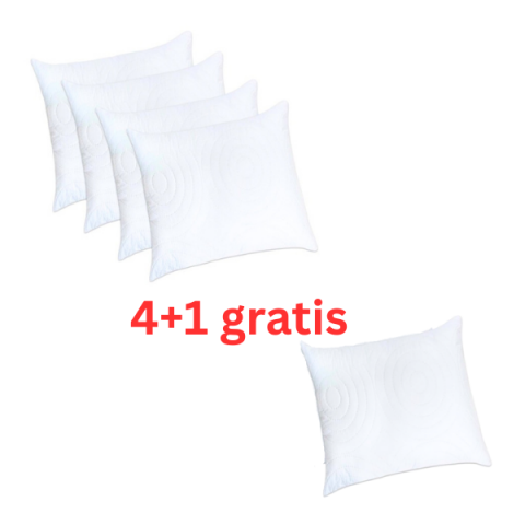 Perne Hipoalergenice / Puf și Pană - Oferta 4+1 gratis la Perne din microfibră matlasată – 40×40 cm