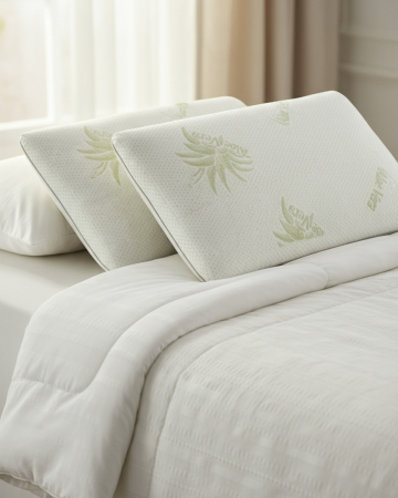 Perne - Pernă din spumă cu memorie – 40×70×10 cm, suport ergonomic