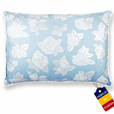 Perne Hipoalergenice / Puf și Pană - Perne cu Puf și Pană de Gâscă, 50*70, Bleu