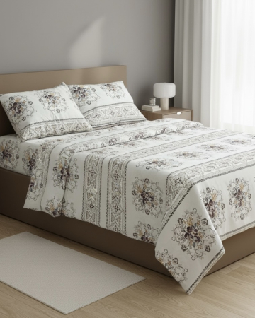Piese de lenjerie / Lenjerie personalizată - Piese lenjerie de pat| bumbac ranforce 100%| Traditional cu flori