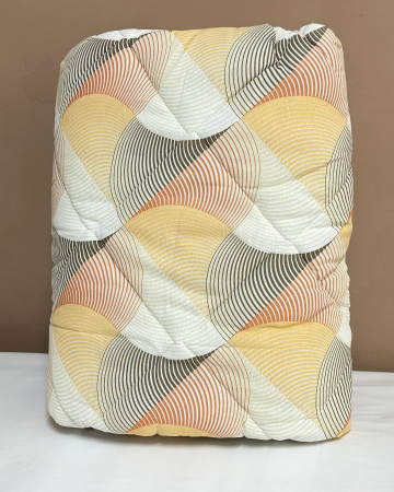 Pilote antialergice pentru vară - Pilotă antialergică vară| Umplutură Melană|Dos bumbac|Geometric Portocaliu-Gri